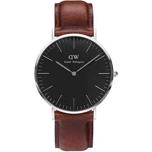 Image of rustfri stål Classic Black St Mawes quartz Herre ur fra Daniel Wellington